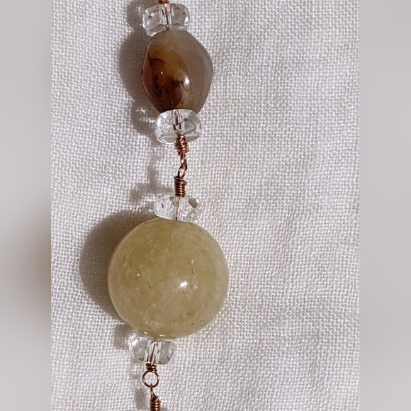 Handmade Suncatcher Ornament With Gemstones And Faceted Crystals - Picture 6 of 16